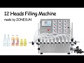 How To Use ZS-DPYT12P Semi-auto 12 Heads Filling Machine (Diaphragm Pump)