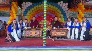 Bhutanese girls performing Tibetan dance | Baylangdra, Bhutan