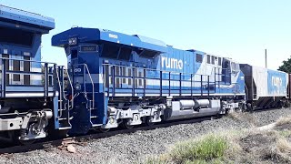 ES44ACi Rumo 2550 no trem da ferrovia norte sul