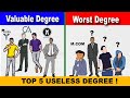 Top 5 Most Worst College Degrees | Most Useless College Degree in India ?