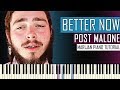 How To Play: Post Malone - Better Now | Piano Tutorial + Sheets