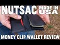 Nutsac Clipster EDC Wallet Review.  Made in USA with Full Grain Leather