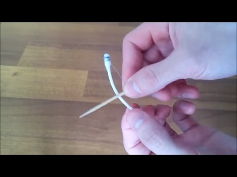 How to make a quick homemade bow of the cotton buds. micro bow. quick simple life hack How to make a quick homemade bow of the cotton buds. micro bow. quick simple life hack