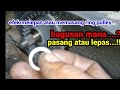 apa efeknya melepas atau memasang ring pulley depan/short