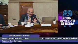 CORTE DI GIUSTIZIA DELL’UNIONE EUROPEA - CORTE EUROPEA DEI DIRITTI UMANI - 02.12.2024