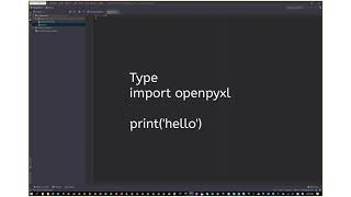 install python openpyxl library