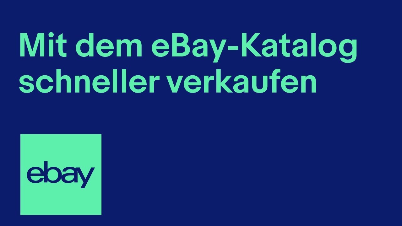 Mit Dem EBay-Katalog Schneller Verkaufen | EBay Für Händler Deutschland ...