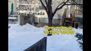 Snowfall @ Ottawa,Canada / বরফ  পড়ছে @ অটোয়া, কানাডা