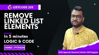 LeetCode 203 - Remove Linked List Elements | Python Solution | Explained in Hindi