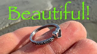 Public Beach Metal Detecting Antique Silver and Rings Galore