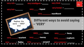 Different ways to replace the word - 'very'