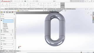 How to use flex feature to model a chain in solidworks