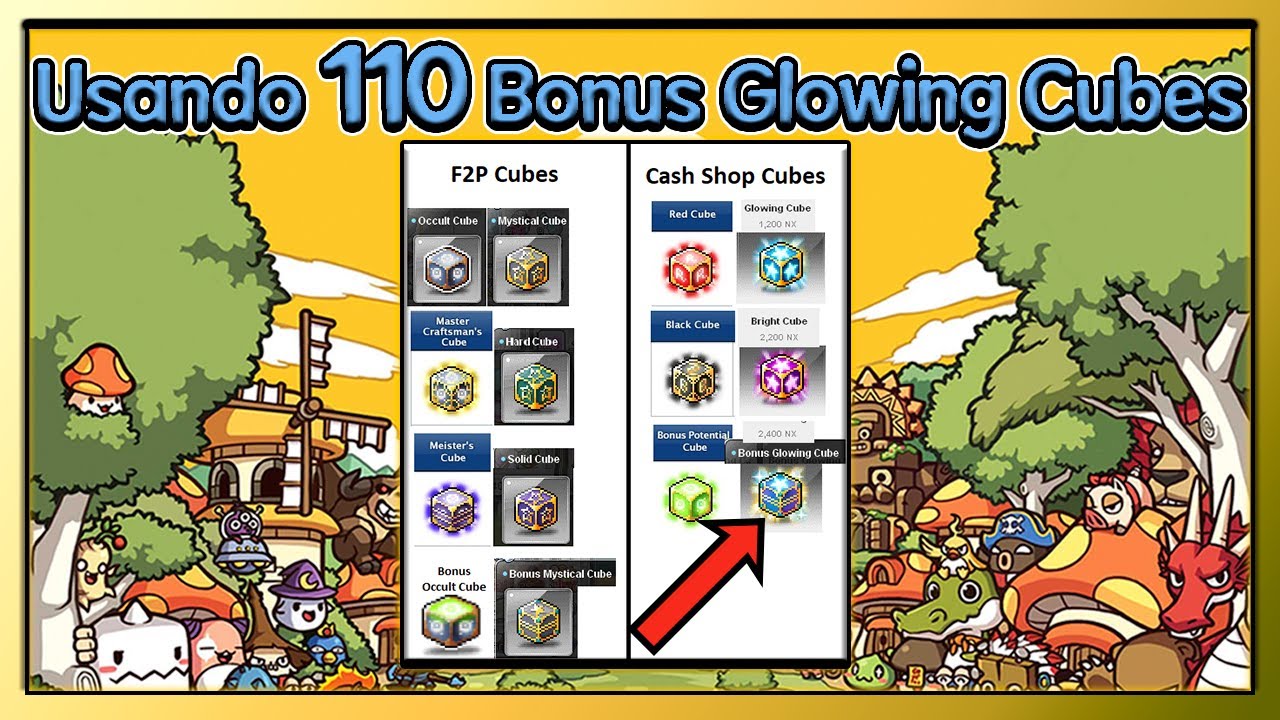Usando 10 Packs Bonus Glowing Cube 110 Cubos Youtube