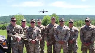 RQ-28A quadcopter drone training at 166th Regiment - RTI