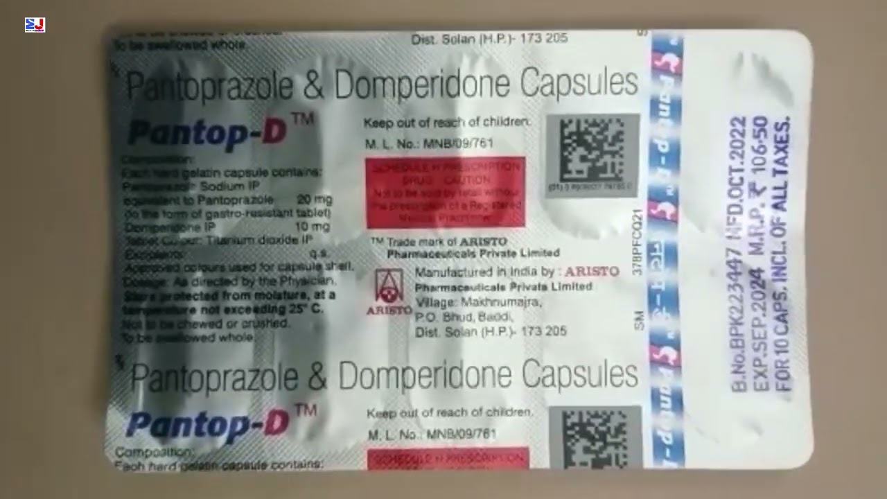 Pantop-D Capsule | Pantoprazole & Domperidone Capsules | Pantop D ...