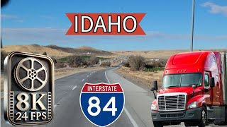 #ASMR Semi Truck Trip I-84 West Through Idaho | 8K 24 FPS | Samsung Galaxy S21 Ultra