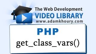 PHP Tutorial - get_class_vars() Function Object Oriented Programming OOP