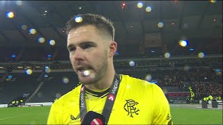 Rangers' Jack Butland on his "best week in football" and winning the Viaplay Cup