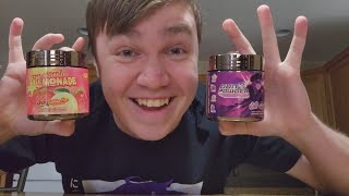 Unboxing and taste testing Saruei's Gunpowder Rush and Strawberry Lemonade GamerSupps flavors!