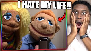 BROOKLYN T GUY SHAVES HIS MUSTACHE! | SML Movie: The Mustache Problem Reaction!