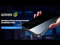 WSKEN iPhone 15 Pro/15 Pro Max Privacy Screen Protector with Installing House Installation Video