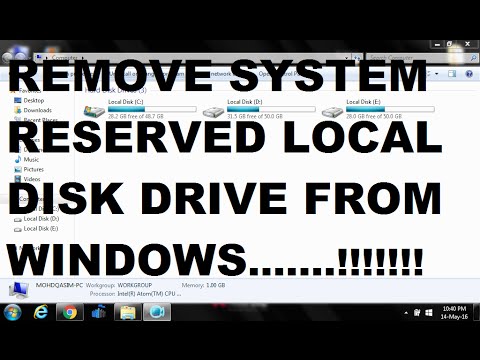 How To Remove System Reserved Partition On Windows 7/8/10 How To Remove System Reserved Partition On Windows 7/8/10
