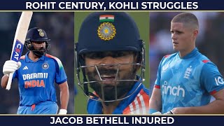 Bethell out of CT | Rohit Sharma’s Blazing Century Seals Series! Virat Kohli’s Struggles Continue