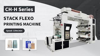 Changhong 6 color stack type flexo printing machine for coated paper