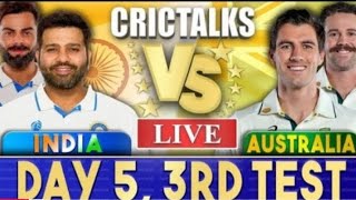 #cricket _My Live: IND Vs AUS, Day 5 - 3rd Test | Live Scores \u0026 Commentary_#cricket #100k puye