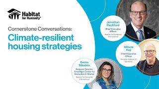Cornerstone Conversations: Climate-resilient housing strategies
