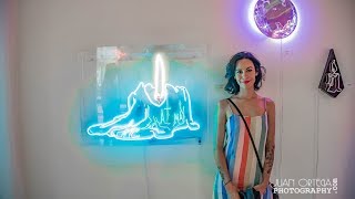 Neon Art Exhibit At Eastern Projects Art Gallery Los Angeles Ca.