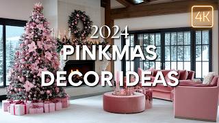 Stunning Pink Christmas Decorating Ideas | Christmas Decor Color Trends | Christmas Decorate with Me