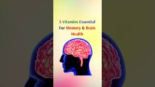 5 Vitamins Essential For Memory And Brain Health #shorts