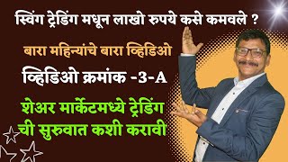 लाखो रुपये कसे कमावले | शेअरमार्केटमध्ये सुरुवात कशी करावी ! Basics for Beginners VIDEO NO JAN :3A