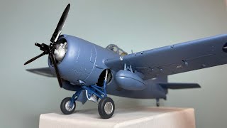 Grumman F4F-4 Wildcat, 1/48, Tamiya — unboxing, building and review