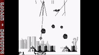 Game Boy - Missile Command © 1992 Accolade - Gameplay