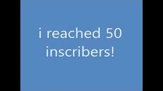 thanks for 50 subscribers!!!