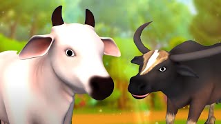 எருமை மற்றும் மாடுகள் நட்பு - Buffalo Cow Friendship 3D Animated Tamil Moral Stories | JOJO TV Tales