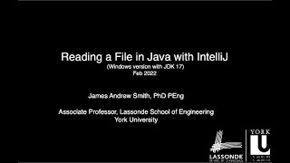 Reading a file in Java (IntelliJ in Windows 10