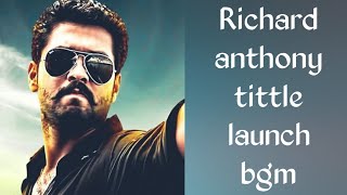 Richard Anthony kannada movie tittle launch bgm #richie #rakshithshetty #hombalefilms #kannada