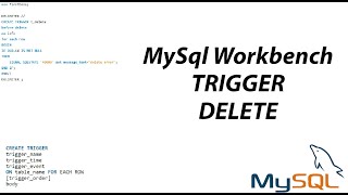 TRIGGER UPDATE MySQL Workbench