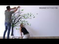 wandtattoo baum im wind anleitung zum anbringen