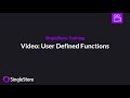 Procedural SQL (Part 3 of 6, User Defined Functions)