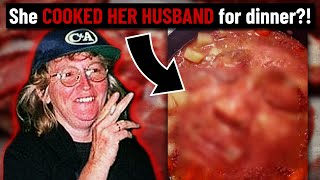She COOKED her husband then fed him to his kids?!