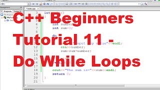C++ Tutorial for Beginners 11 - Do While Loops