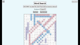 Word Search -- HTML, CSS, JavaScript