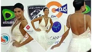 رقص الفنانه ثريا شوقي بفستان أبيض مثير علي ريد كاربت ختام مهرجان القاهره السينمائي الدولي ٢٠٢١