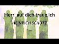 Schütz - Herr, auf dich traue ich - Bass