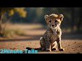 2Minute Tails Episode 12: Charlie The Cheetah--A Heroic Tale #KidsVideo #Learn #ShortVideo #Animals