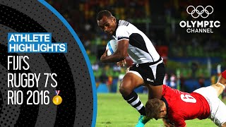 🇫🇯 Fiji's road to the Rugby 7s Gold Medal🥇 All Men's Tries at Rio 2016 | Athlete Highlights